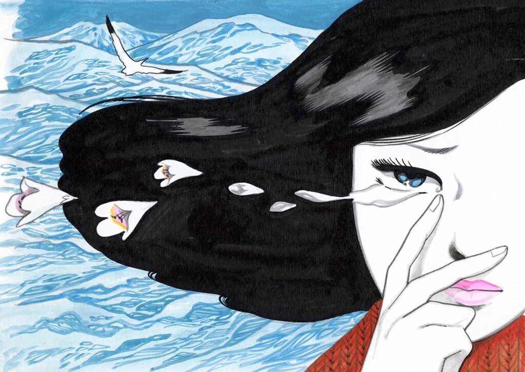 〈波の花〉
2025
Giclee print on paper
46.8×67cm